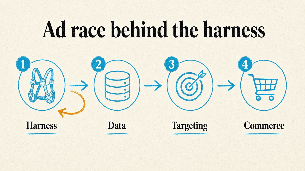 The ad race behind the harness race